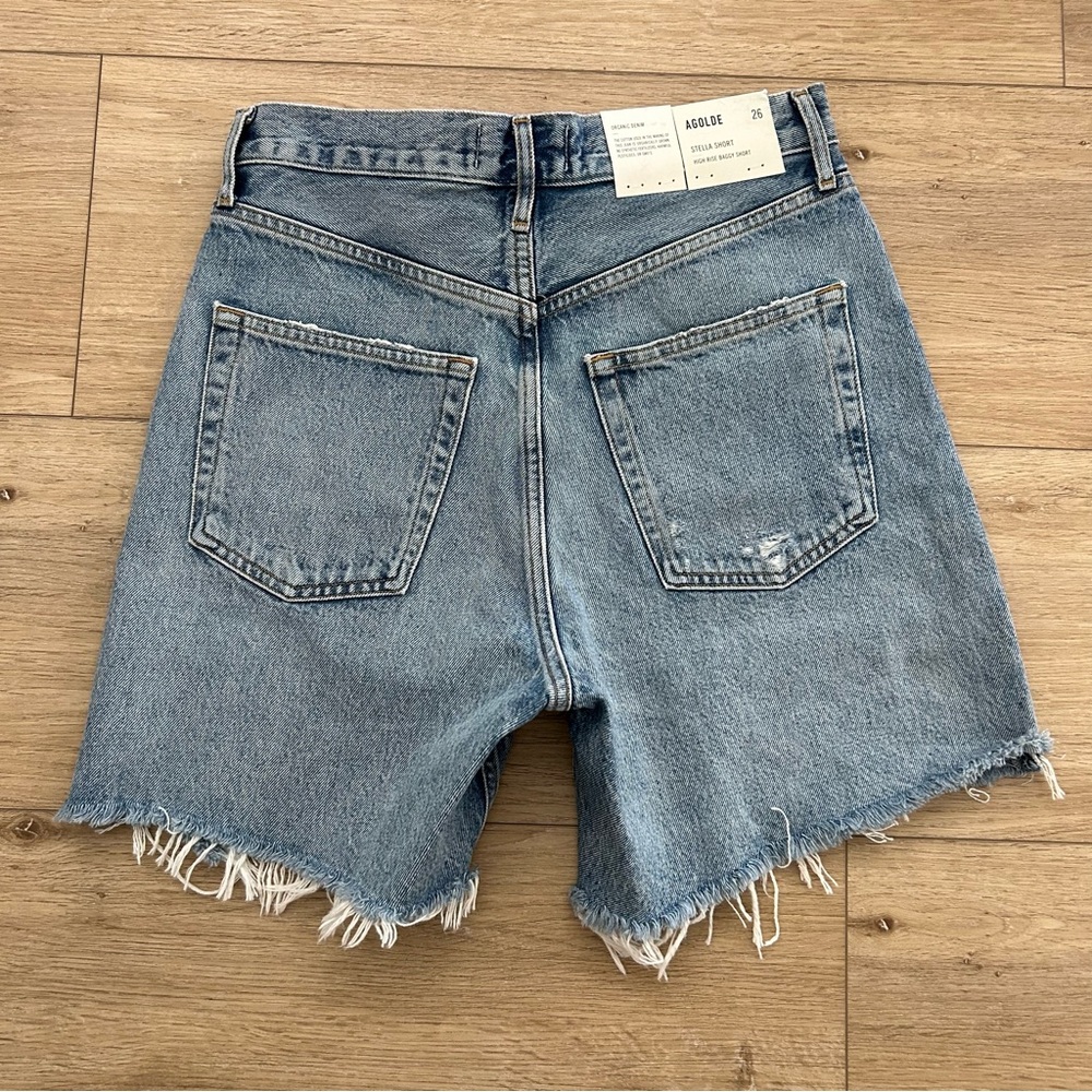 NWT Agolde Stella short high rise baggy in ritual